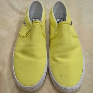 Vans Bright Yellow Canvas Sneakers